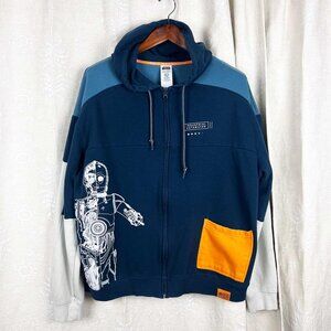 Disney Star Wars Droid Depot C-3PO Hoodie Industrial Automation full-zip jacket